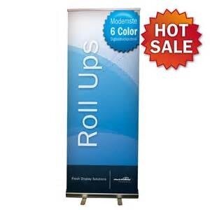 Roll up banner Budget 85 x 200 cm